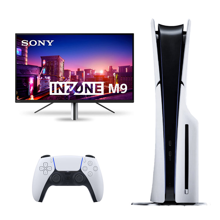 خرید پلی استیشن ۵ اسلیم دیسک خور + مانیتور Sony InZone M9