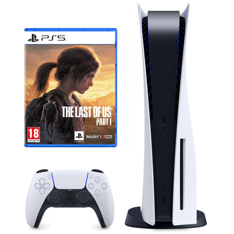 خرید پلی استیشن ۵ دیسک خور + بازی The Last of Us Part 1