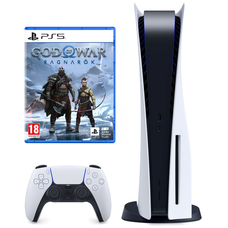 خرید پلی استیشن ۵ دیسک خور + بازی God of War: Ragnarok