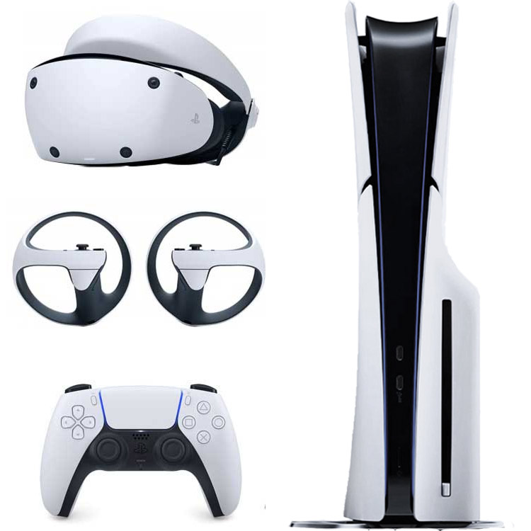 خرید پلی استیشن ۵ اسلیم دیسک خور+ هدست PS VR2