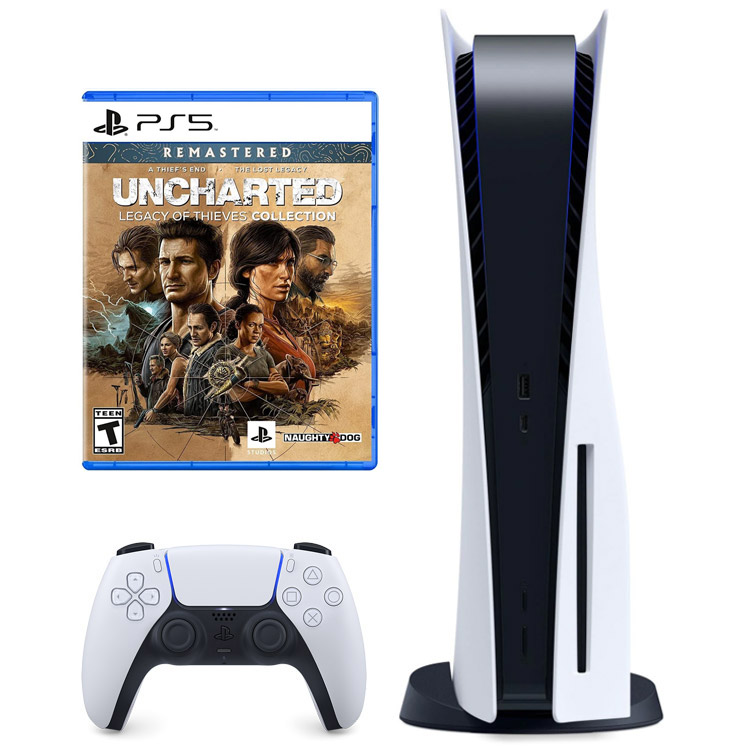 خرید پلی استیشن ۵ دیسک خور + بازی Uncharted: Legacy of Thieves Collection