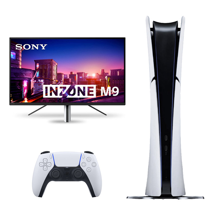 خرید پلی استیشن ۵ اسلیم دیجیتال + مانیتور Sony InZone M9