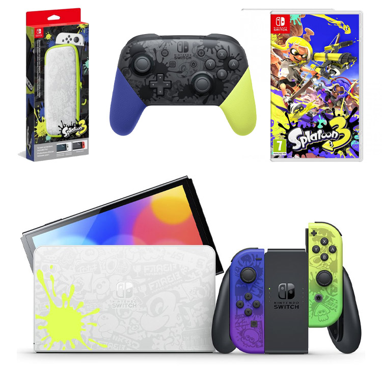 خرید نینتندو سوییچ اولد – نسخه محدود بازی Splatoon 3 – پک کامل