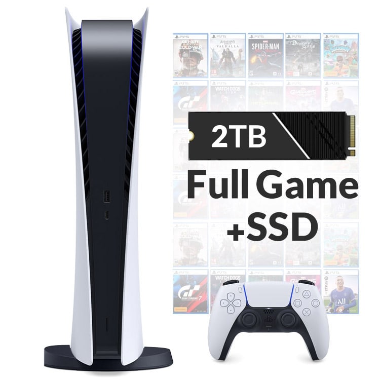 خرید PS5 نسخه دیجیتال – به همراه SSD دو ترابایت Full Game