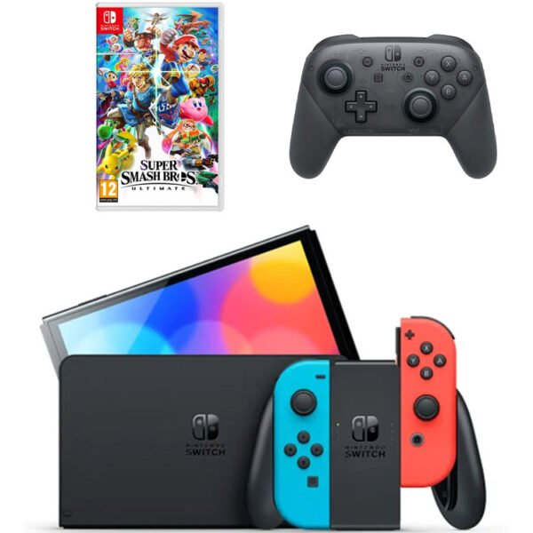 خرید نینتندو سوییچ اولد - جوی کان قرمز/آبی باندل Super Smash Pro