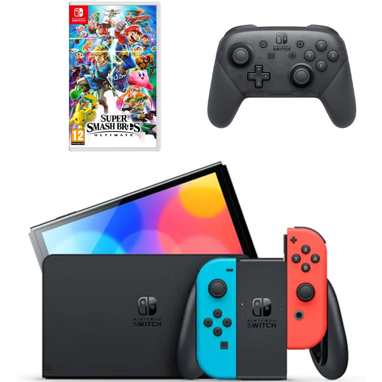 خرید نینتندو سوییچ اولد – جوی کان قرمز/آبی باندل Super Smash Pro