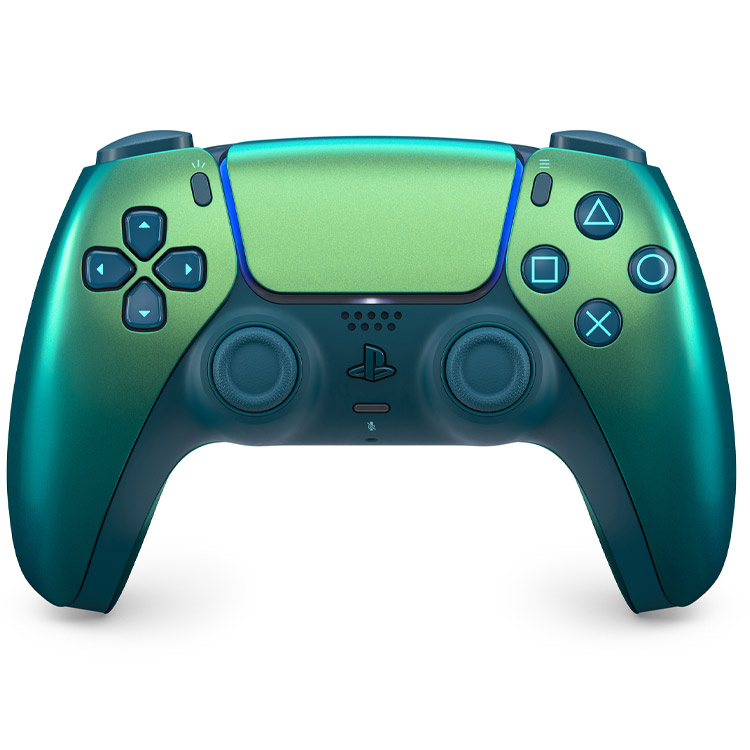 Controller ps5 metallic green