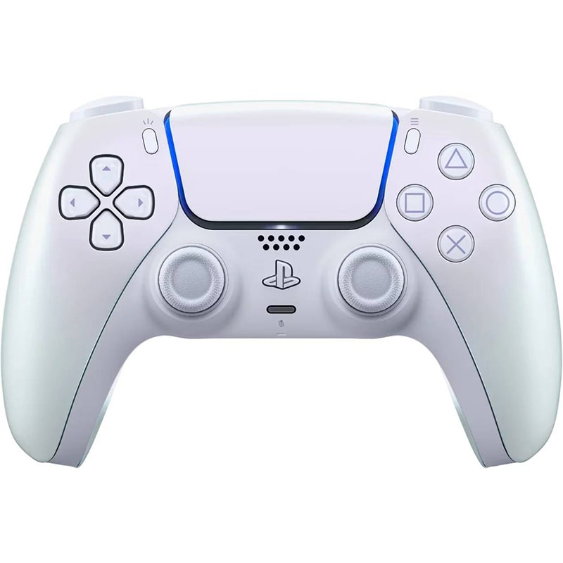 Controller ps5 white metallic